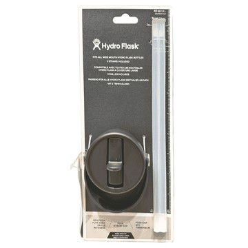 Hydro Flask 寬口提環吸管型瓶蓋  時尚黑  1個