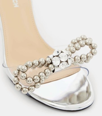 Mach & Mach Double Bow embellished sandals