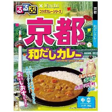 ハチ食品 JTBトラベルるるぶ雑誌パッケージの 全国ご当地 レトルトカレー 8種8個セット