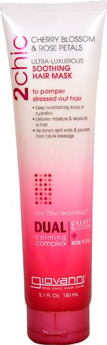 Giovanni 2chic Ultra-Luxurious Soothing Hair Mask with Cherry Blossom & Rose Petals 5.1 fl oz