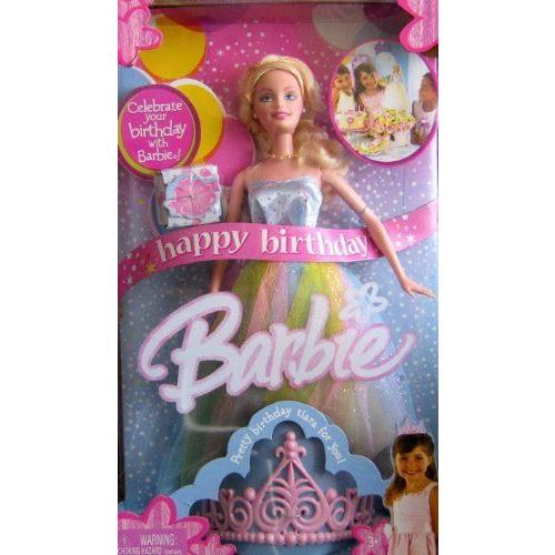 Happy Birthday Barbie バービー Doll w Birthday Tiara For You