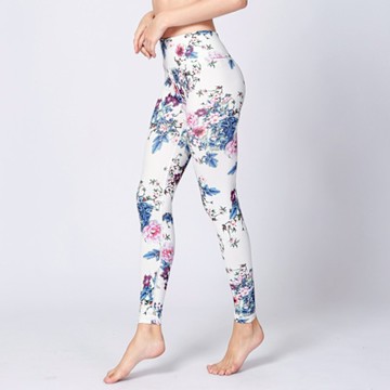 【ALLK 歐楷】促銷 印花韻律瑜珈褲 圖片色(尺寸L-XL/中大尺碼/運動/健身)