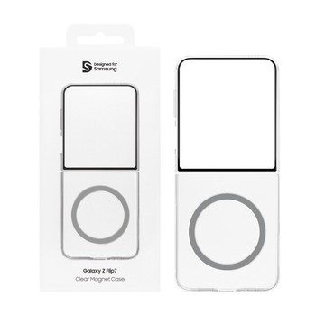 【Samsung 三星】Galaxy Z Flip7 原廠透明磁吸保護殼 (GP-FFF766)
