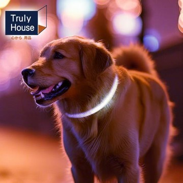 Truly House 寵物發光項圈 USB 項圈 可裁減PRO款  狗項圈 貓項圈