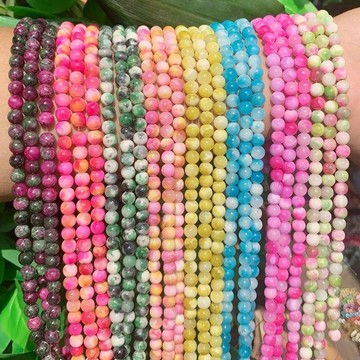 ZJ2603-波斯玉圓珠散珠diy半成品手串圓珠玉石手鍊串珠飾品配件珠子批發