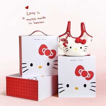 七夕送禮🎀【預購】TOUTOU X HELLO KITTY MINI 耳機包吊飾 水桶包 禮盒組 情人節禮物 生日快樂 生日禮物