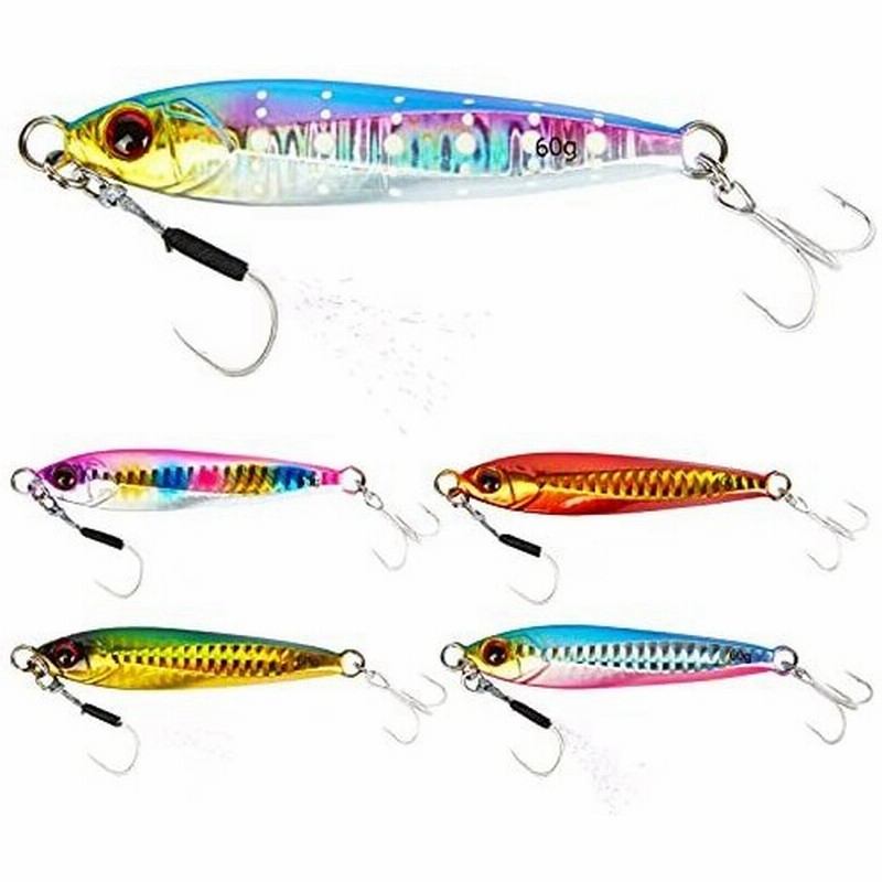 青嵐ルアー メタルジグ シーバス ルアー 青物 ヒラメ 30g 40g 60g 5色セット耐久性塗装 後方重心 飛距離 ルアー マゴチ タチウオ 通販 Lineポイント最大get Lineショッピング
