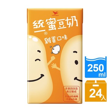 統一蜜豆奶 雞蛋口味(250mlx24入)