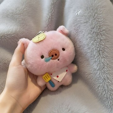 台灣出貨🌟 乾飯小豬公仔 可愛掛飾 書包包包毛絨吊飾 鑰匙圈掛件 學生背包裝飾 創意呆萌玩偶 小豬玩偶 小豬吊飾 禮物
