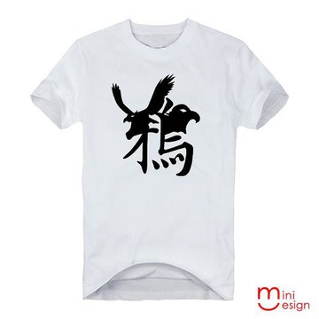 Minidesign-鴉潮流設計短T 五色