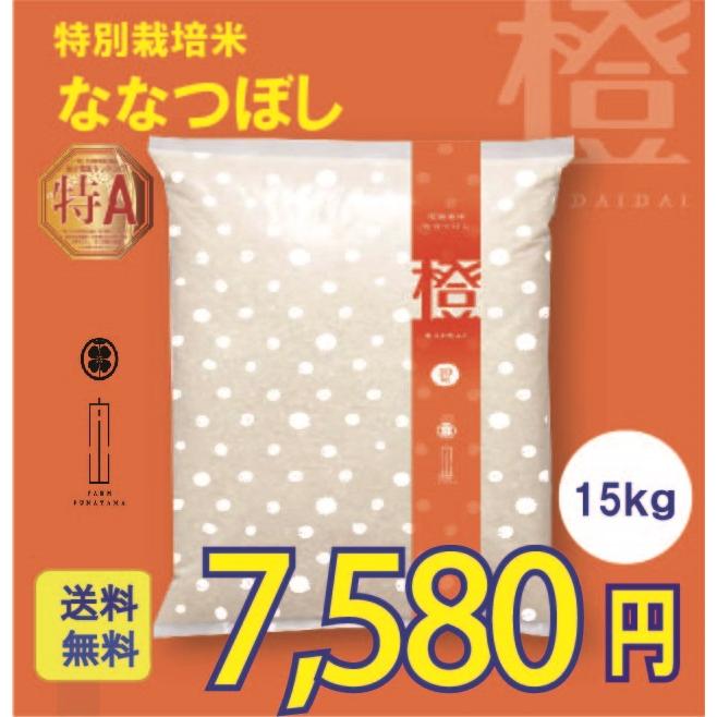 新米　ななつぼし　15kg　特別栽培米　令和5年産　北海道産　農家直送　農家直売