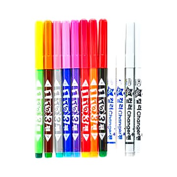 地球化學 德德小品集 變色彩色筆 3.9mm 8支 + 2.0mm 4支  8色  1盒  綜合顏色