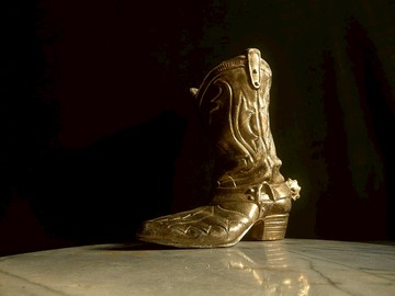 【老時光 OLD-TIME】早期台灣製合金銅靴花器