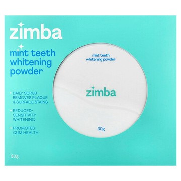 Zimba, 薄荷牙齒潔白粉，30 克