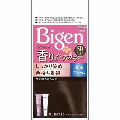 ホーユー ビゲン 香りのヘアカラー クリーム ５Ｄ 落ち着いたブラウン （医薬部外品）
