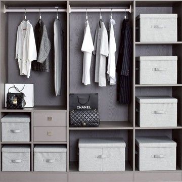 衣服收納袋整理箱帆布結實收納箱衣柜盒家用大裝儲物箱可折疊箱子