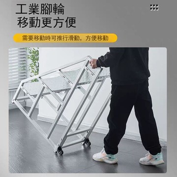 倉庫房宿舍樓梯工業登高梯踏步梯加厚臺階家用移動樓梯工程貨梯子[DD150710]