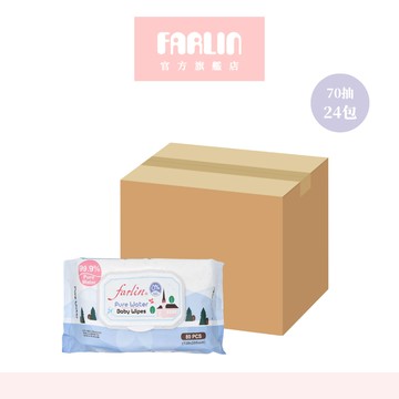 Farlin EDI超純水含蓋濕紙巾80抽(包)*24包 【官方旗艦店】