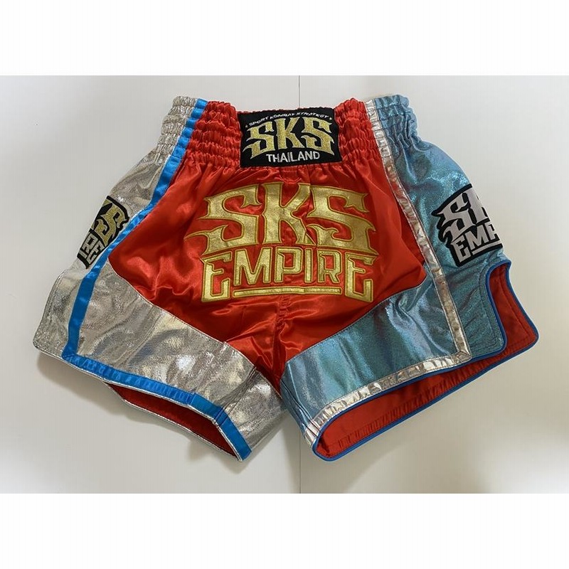 SKS EMPIRE ムエタイパンツ・キックボクシングパンツ 格闘技 レッド 