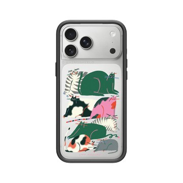 iPhone 17 Pro Max Mod NX -邊框背蓋組合 (相機按鈕) 黑 - Livia Fălcaru - 貓貓咪