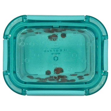 KOMAX Ice Glass冰鑽長型玻璃保鮮盒 385ml 耐熱玻璃 上蓋耐用 適用於微波爐及洗碗機  1個  單件