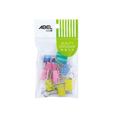 力大 46202 吊袋裝 彩色長尾夾 (226) (19mm) (10支/包)【APP滿額下單10%點數(單一帳號最高5000點)】1/31止