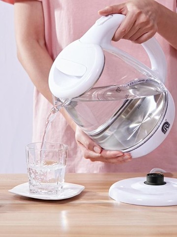 容聲電熱燒水壺全自動斷電家用玻璃煮水養生快茶壺透明電壺煲小型歐歐流行館