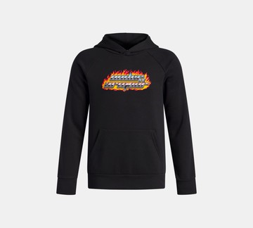 [UA]男童 Rival Flc Flamin Wdmrk 長袖帽T-人氣新品