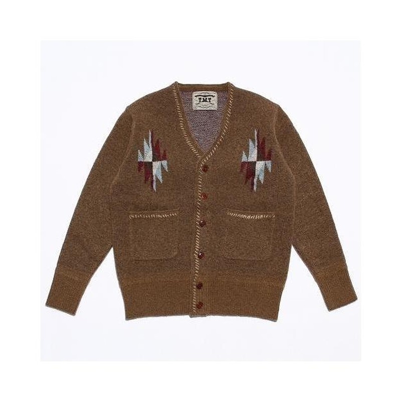 TMTティーエムティー】 NATIVE JACQARD MOHAIR KNIT CARDIGAN