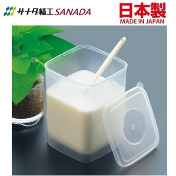 日本製 SANADA 優格製造器 優格保存盒/可當水果保鮮盒-附湯匙-食品級材質PP5號