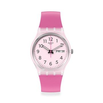 SWATCH Gent 原創系列手錶RINSE REPEAT PINK 俏麗粉(34mm)