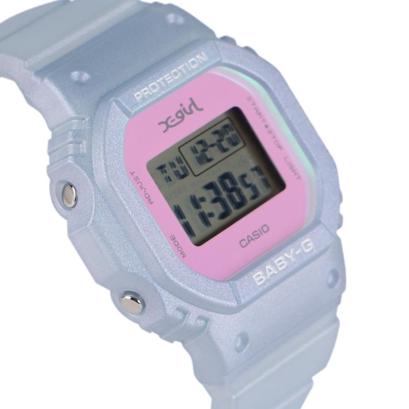 カシオ CASIO BABY-G 腕時計 BGD-565XG-2JR ベビーG ベイビーG X-girl コラボ レディース ブルー |  LINEショッピング