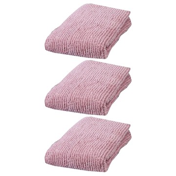 MORINO 摩力諾 石墨烯超細纖維條紋方巾  珊瑚粉  3條