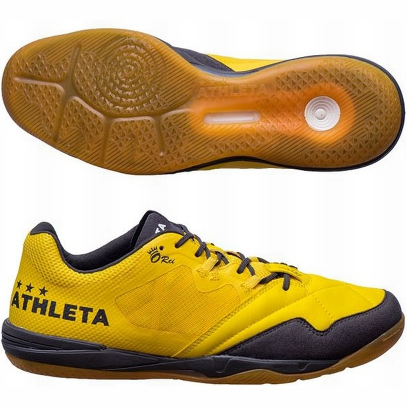 O Rei Futsal Arthur イエロー チャコール Athleta アスレタ フットサルシューズ Yelcha 通販 Lineポイント最大0 5 Get Lineショッピング