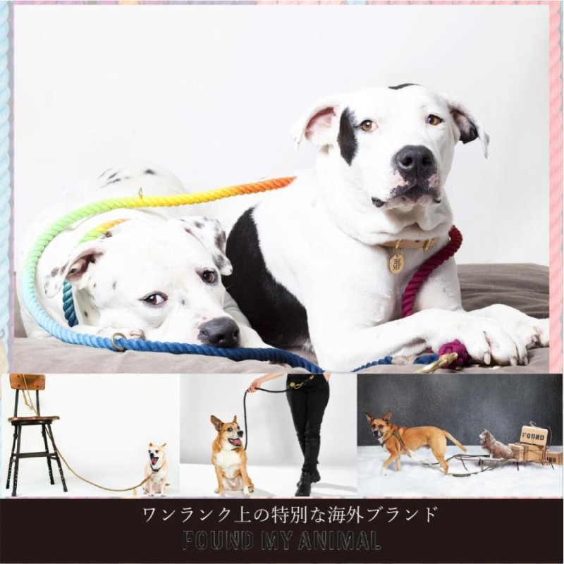 FOUND MY ANIMAL ファウンドマイアニマル 犬用リード 丈夫 Rope Dog Leash Adjustable アジャスタブルリード  マリーンロープモチーフ 犬用 リード 全20色 LINEショッピング