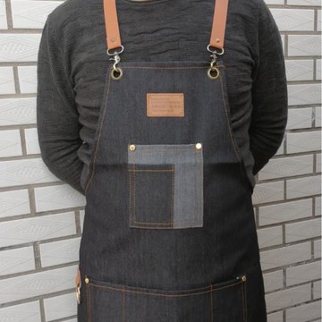 【跨境】圍裙ogo發廊    l發型師技師服 咖啡廳 餐飲牛仔 廠家批