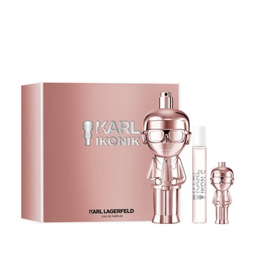 【KARL LAGERFELD】時尚大帝‧流光金淡香精禮盒(淡香精100ml+7.5ml+4.5ml)