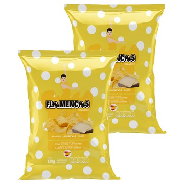 FLAMENCAS SNACKS 洋芋片熟成起司風味  120g  2包