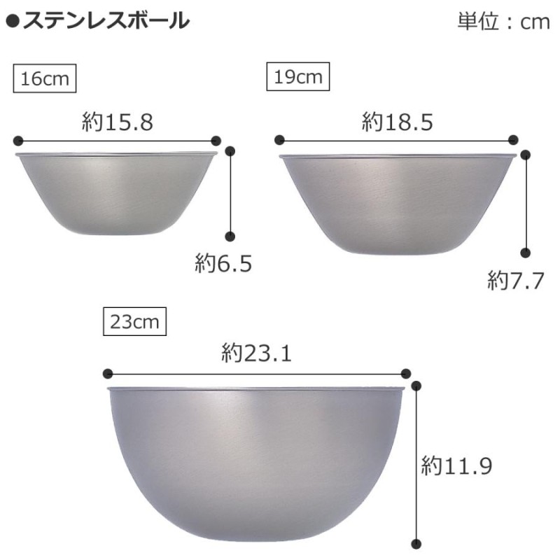 柳宗理 ステンレスボール & パンチングストレーナー 6点セット 16cm