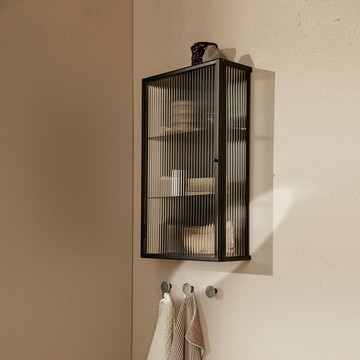 北歐吊櫃墻壁櫃小戶型長虹玻璃廚房電視墻衛生間浴室陽台收納掛櫃