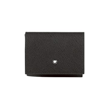 MONT BLANC Sartorial 匠心系列三折疊卡片夾/名片夾(黑色)