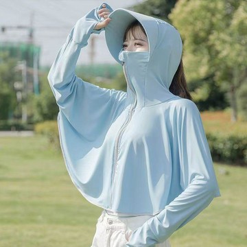 🥇隔日達出💎防曬衣女2026新款夏季冰絲外套女防曬開衫連帽防紫外線薄款防曬服