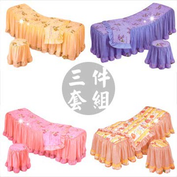 美宏美式大花棉料美容椅套三件 [45293]  床套/椅套/床椅套