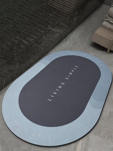 硅藻泥軟墊吸水墊衛生間門口地墊硅藻土防滑浴室腳墊衛浴廁所地毯