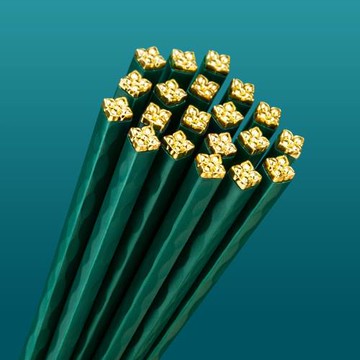 合金筷子綠色輕奢風家用高檔耐高溫精品高端商用餐飲酒店專用公筷