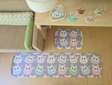 福神龍貓廚房升級加強防油防水地墊 廚房地墊 腳踏墊