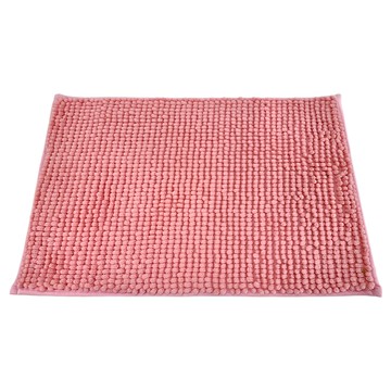 E.dot 吸水防滑雪尼爾短毛地墊  強力吸水  防滑可機洗  60 x 40 x 1.5cm  粉紅色  1個
