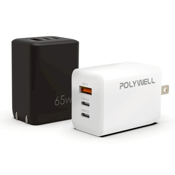 GaN 氮化鎵 65W 三孔 Type-C PD快充頭 充電器 旅充 PD 快充 急速充電 電源供應器 適用iPhone