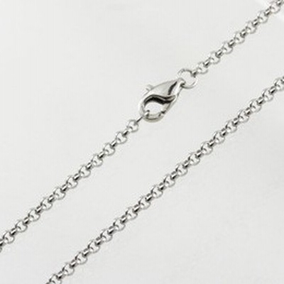 ●◆Pure ステンレス 甲丸 チェーン ネックレス ペンダント 40cm 45cm PNC-205