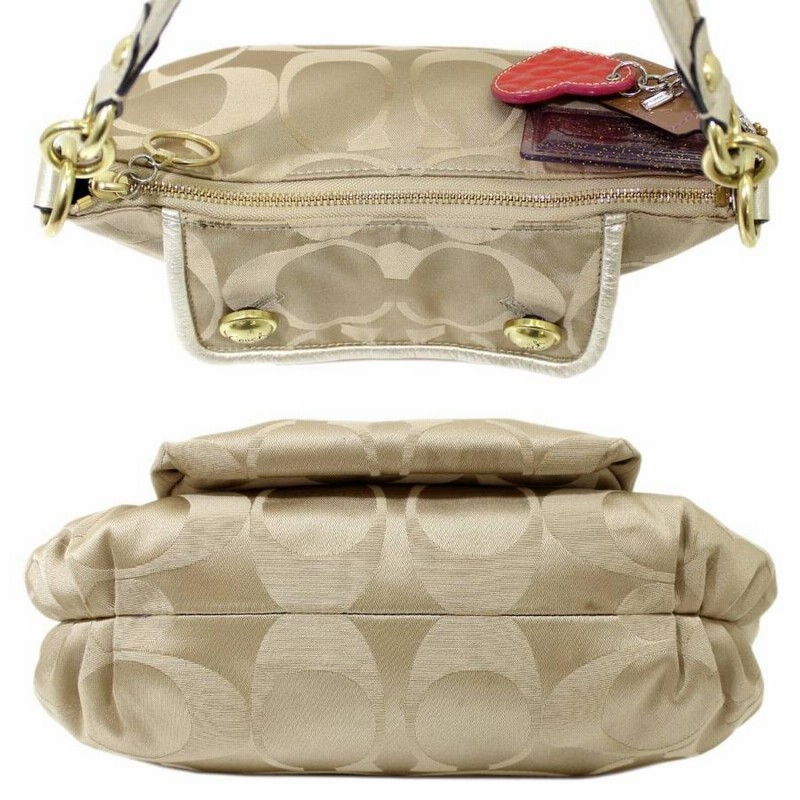 COACH/コーチ ポピーシグネチャー 2WAY ショルダーバッグ 斜め掛けOK 